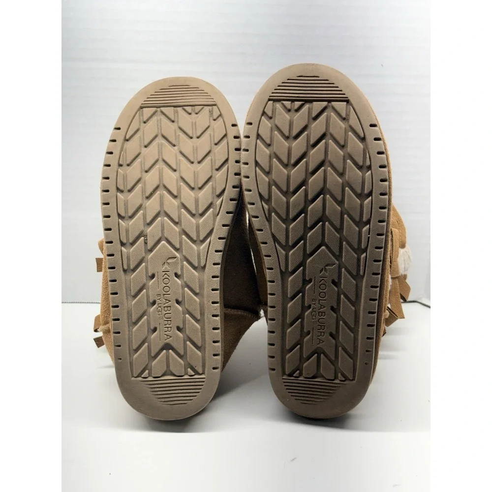 Koolaburra By UGG Women's US 4‎ Victoria Short Chestnut Faux Fur Boots